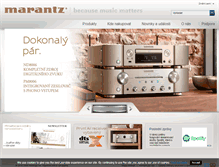Tablet Screenshot of marantz-hifi.cz